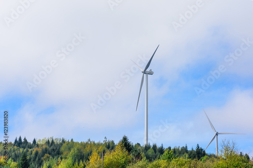 Wind turbine renewable energy source. © olex_1980