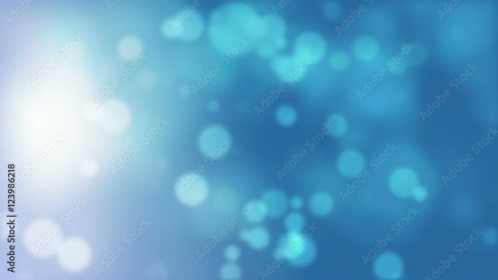 Abstract Loopable Particles On Blue Background Abstract Loopable Particles On Blue Background