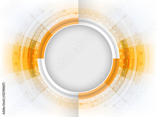Abstract background with stripe for your text. Vector illustration with circular pattern.