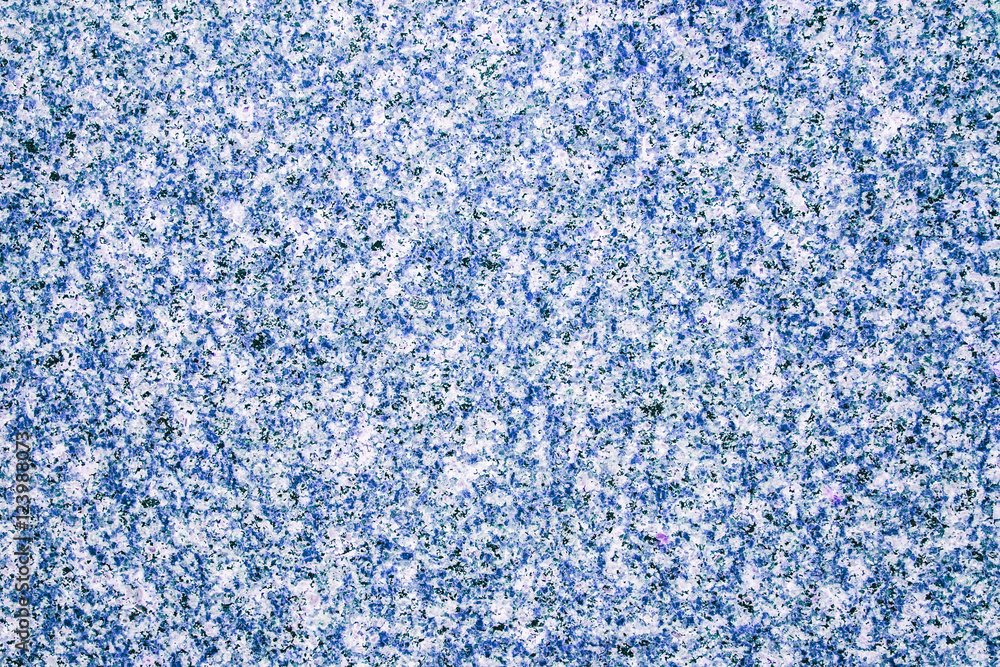 Blue granite stone texture, top view