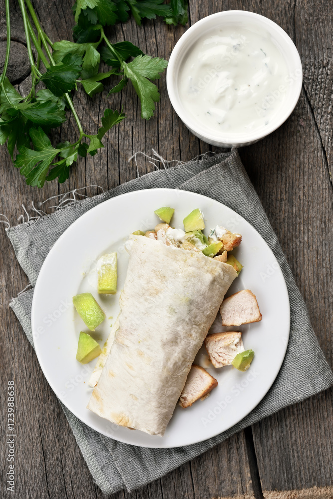 Homemade chicken fajitas