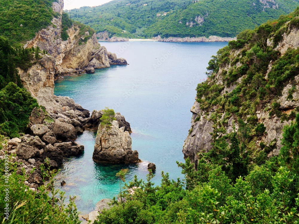 shore greece korfu
