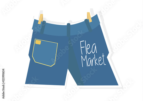 Blue Jeans Flea Market Vector