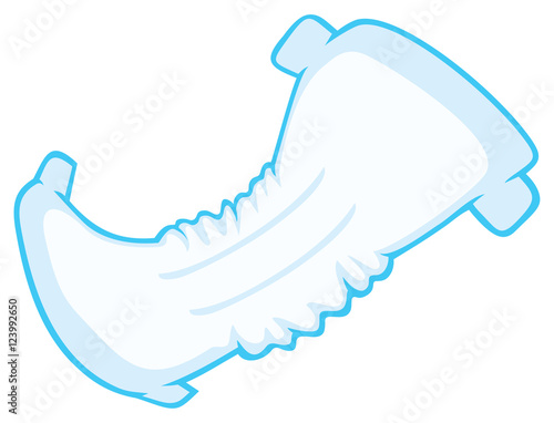 baby absorbent diaper vector illustration
