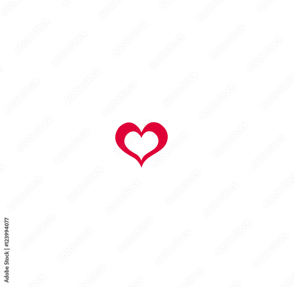 human heart icons or symbols for love