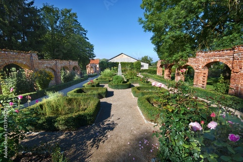 French-style garden in Nakomiady  Poland