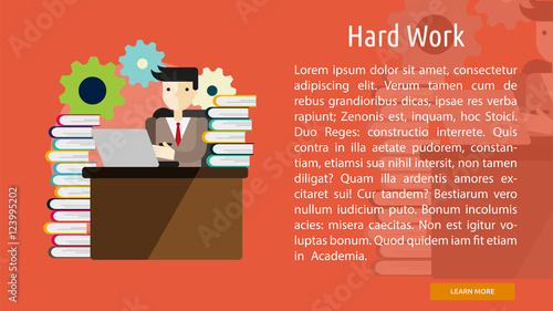 Hard Work Conceptual Banner