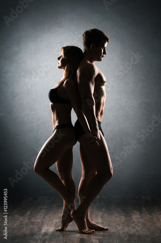 
Athletic man and woman
