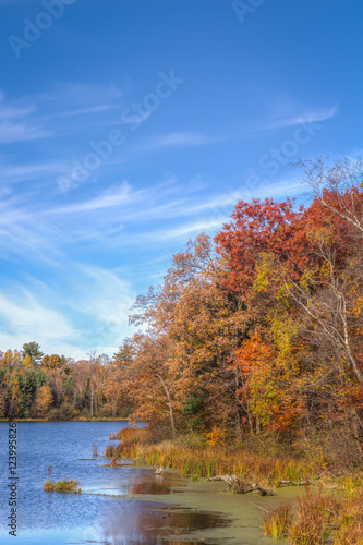 Autumn Vibrant Colors on Apple River photo