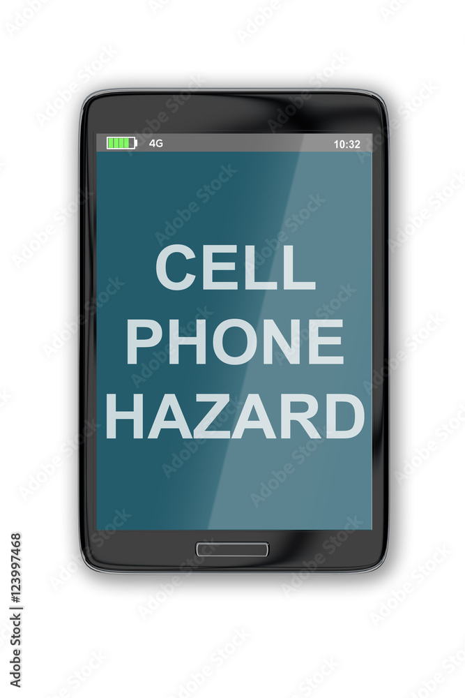 Cell Phone Hazard concept Cell Phone Hazard concept