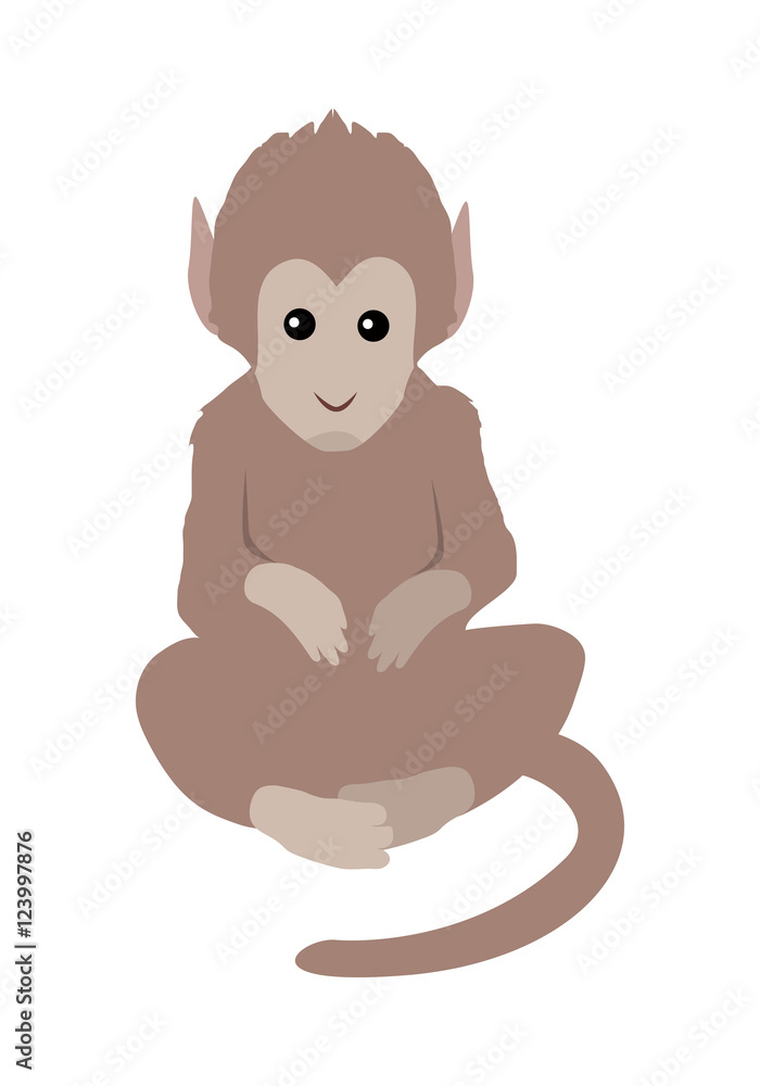 Fototapeta premium Funny Monkey Sitting