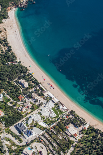 aerial view of the Greece coast line