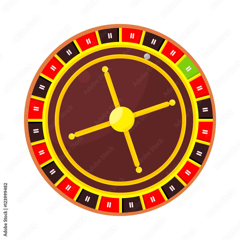 Casino Roulette Wheel Isolated on White. Casino Roulette Wheel Isolated on White.