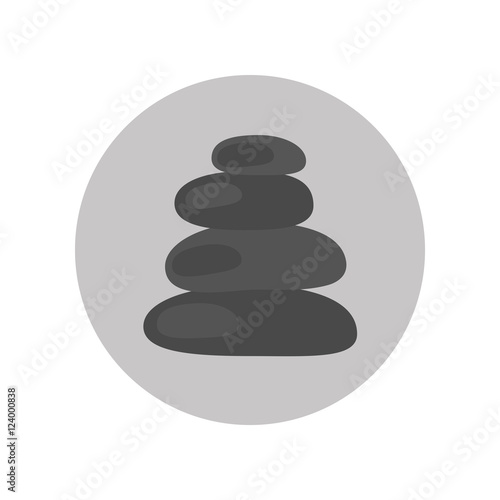 Spa stones icon vector