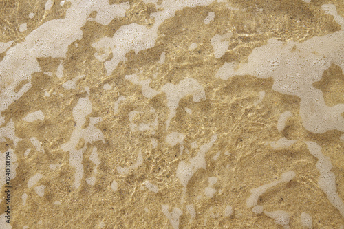 A full page of sea over a sand background texture