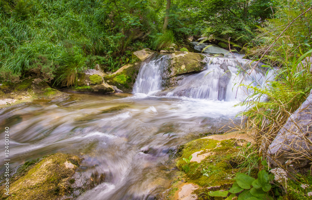 Hiking trail of river Pino