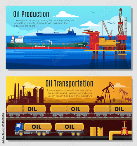 Oil Industry Horizontal Banners