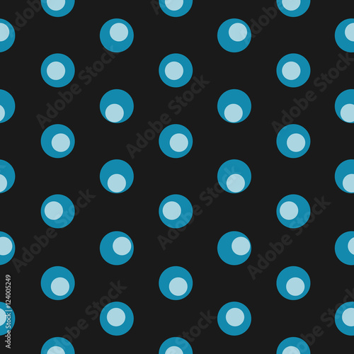 Patrón geométrico abstracto con puntos de colores sobre un fondo oscuro