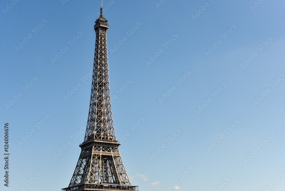 Detail of Eiffel Tower in a sunny day Detail of Eiffel Tower in a sunny day