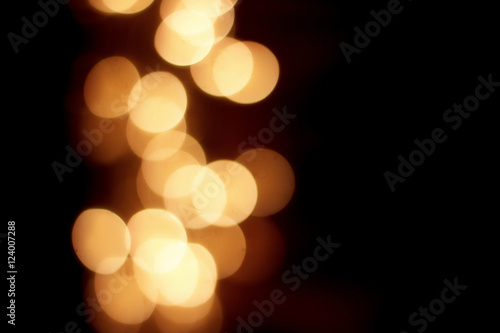christmas garland lights at street in european city at winter se
