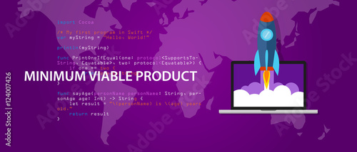 minimum viable product MVP start-up rocket launch programming code syntax