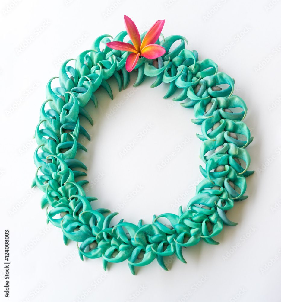 Blue Jade Lei Wreath Stock Photo Adobe Stock
