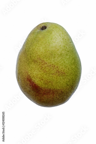 D'Anjou pear (Pyrus communis D'Anjou. Called Beurre d'Anjou or simply Anjou also. Image of pear isolated on white background