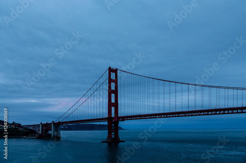 Blue Dawn on Golden Gate Bridge
