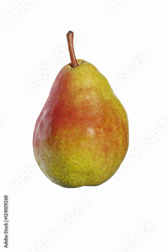 Bartlett pear (Pyrus communis Bartlett). Called Williams pear also. Image of pear isolated on white background