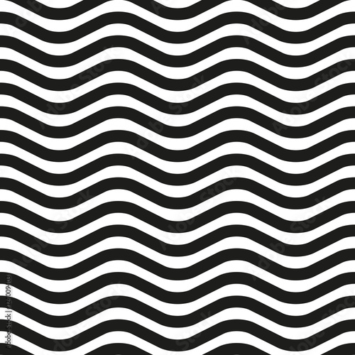 Wavy line zebra seamless pattern