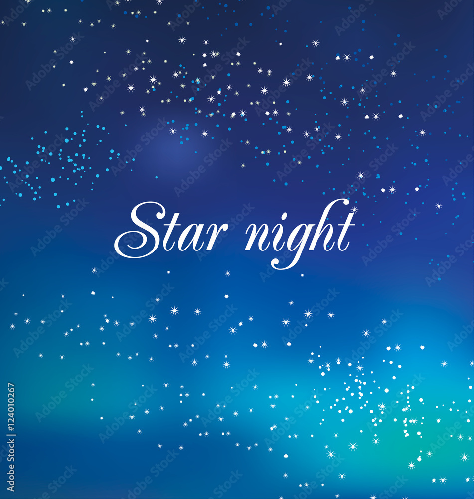 decorative star night background. vector illustration of bright decorative star night background. vector illustration of bright