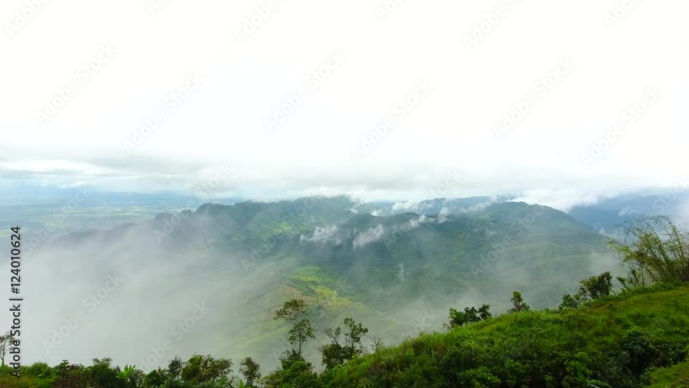 aerial view of Phu tub berk in phetchabun province thailand aerial view of Phu tub berk in phetchabun province thailand