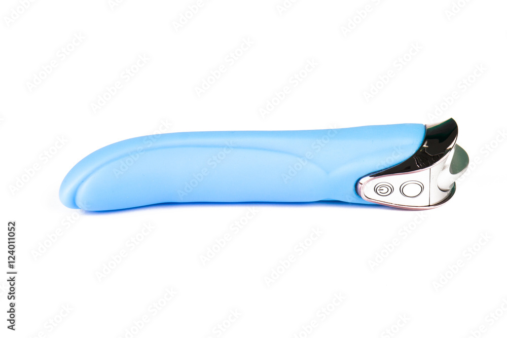 Blue sex toy dildo vibrator on white background
Blue sex toy dildo vibrator on white background