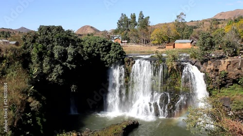 Lily waterfall of Ampefy, Madagascar highlands photo