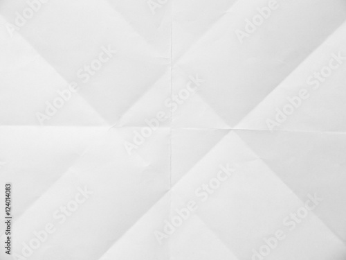 Fototapeta Naklejka Na Ścianę i Meble -  White sheet of paper folded texture
