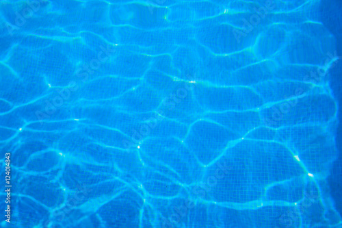 Texture of fresh clean water in swimming pool