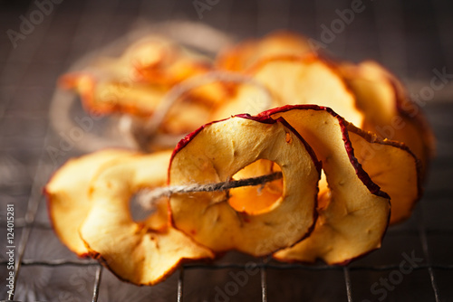 Dried apple slices photo