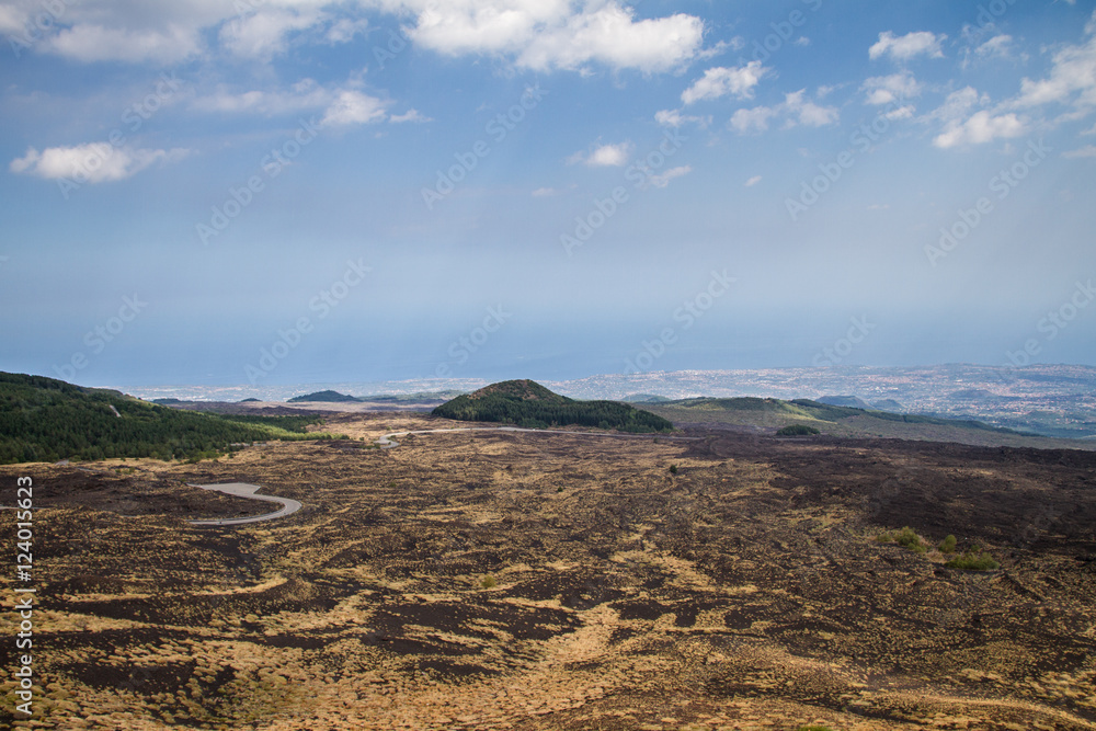 the craters Silvestri, are two mountains at an altitude of around 1.900m, on the slopes of Mount Etna.