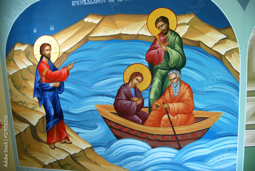 Fresco at Krastova gora complex in Bulgaria