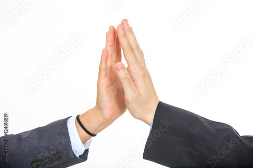 Hands giving a high five
