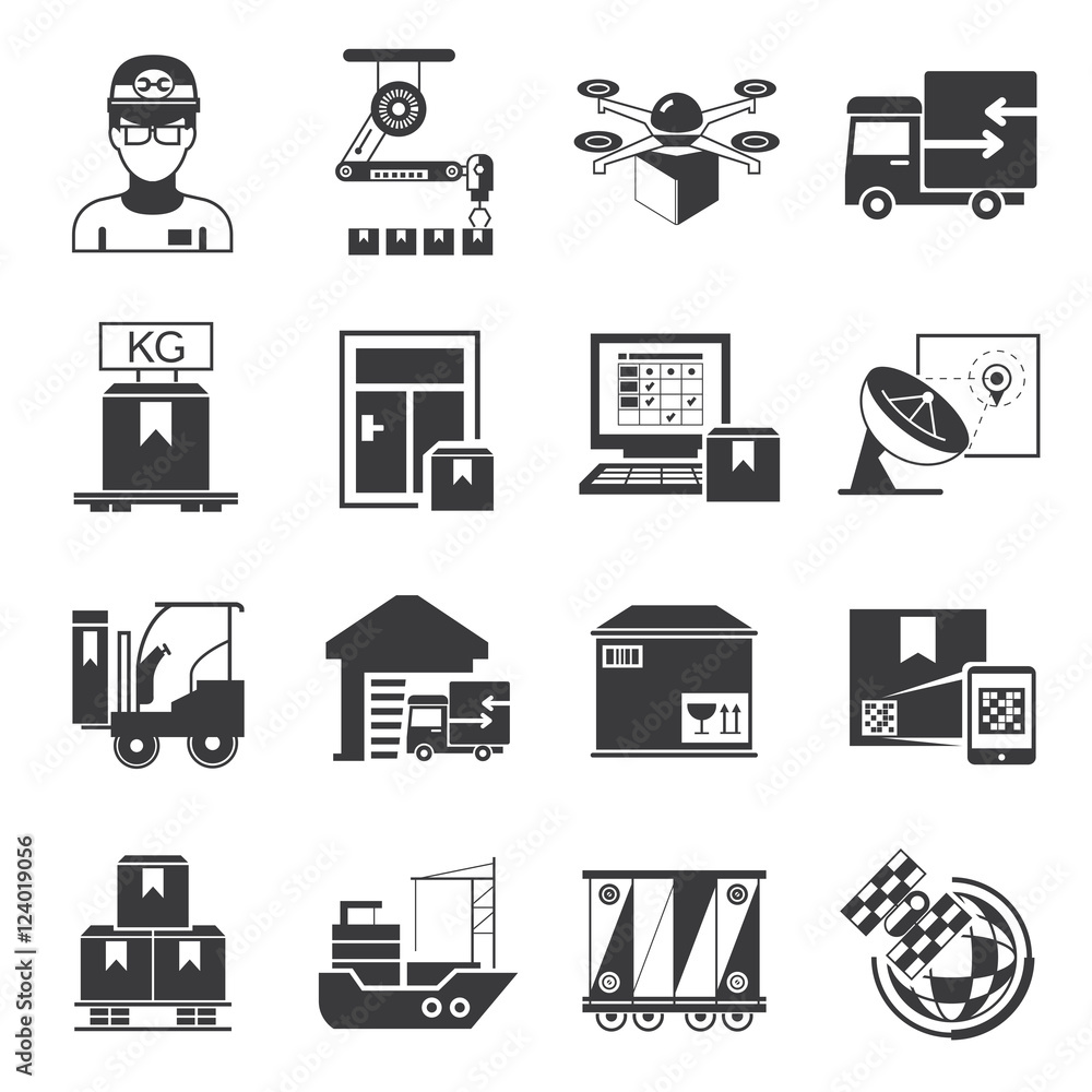 supply chain, shipping icons supply chain, shipping icons