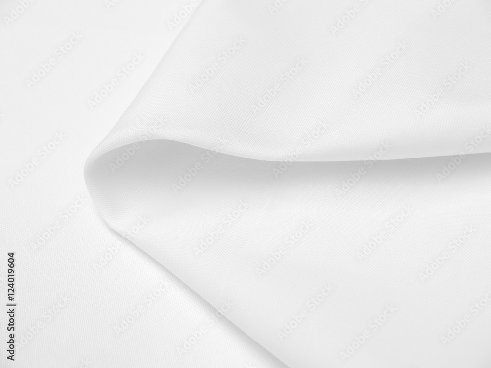 White Crumpled Fabric Texture