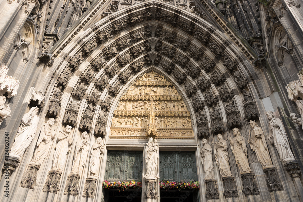 Cologne, Germany, the medieval portal, main entrance Cologne, Germany, the medieval portal, main entrance