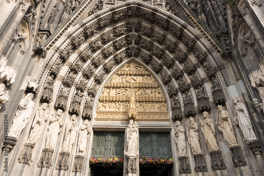 Cologne, Germany, the medieval portal, main entrance