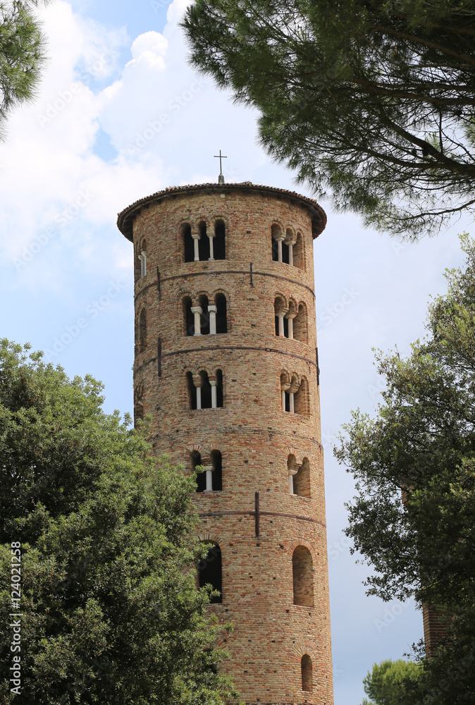 Bell Tower of Saint Apollinare in Classe near Ravenna in Italy Bell Tower of Saint Apollinare in Classe near Ravenna in Italy