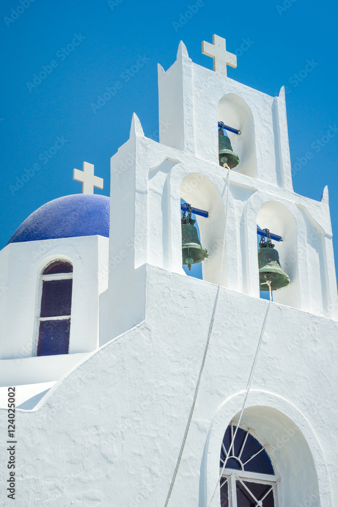 Iconic churches of Santorini