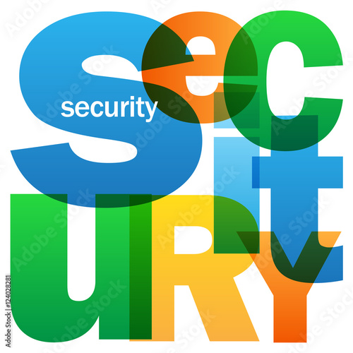 SECURITY Vector Letters Icon