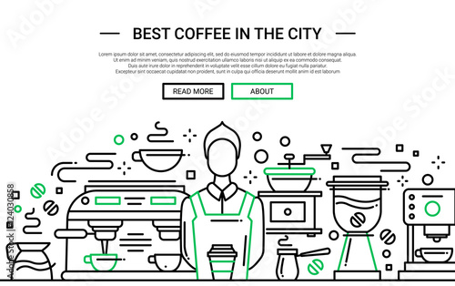 Best Coffee Shop In the City - website banner