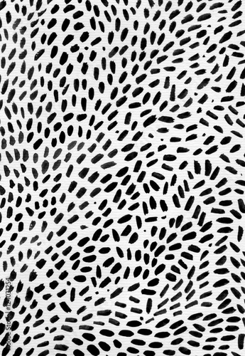 Black Ink Dot Print