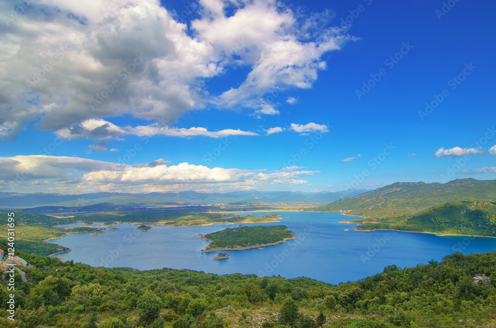 Krupac lake landscape in Montenegro